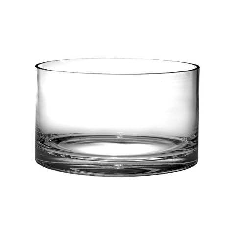 Barski - European Quality Glass - Handmade - Thick Straight Sided Salad Bowl - 10" Diameter - Made in Europe Cover