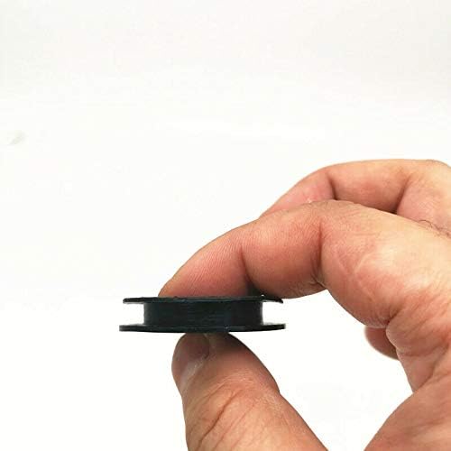 EatingBiting 10Pcs Outer Diameter: 37mm/1.45" Inner Diameter: 23mm/0.9" Black Rubber Money Saving Box Piggy Bank Box Closure Plug Stopper Cover