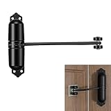 Force de Fermeture Réglable et Ressort Puissant: Le robuste Ressort de traction noir intégré offre une force de fermeture réglable, permettant d'adapter parfaitement la fermeture au poids de votre porte (15-50 kg) pour un fonctionnement fiable et contrôlé.