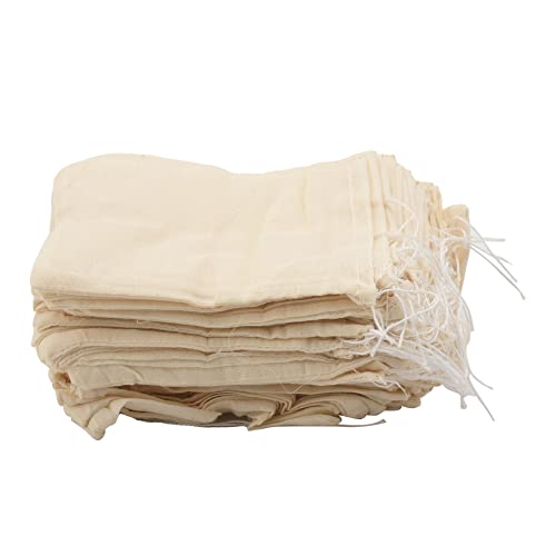 Pesfehhy 200er Baumwoll Musselin Kordelzug Sachet Beutel