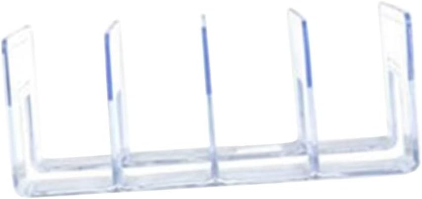 4grid Acrylic Book Stand Elegant Bookends for Desk Organization Bookshelf Storage Rack for School and Office Use Tidy up Your Workspace