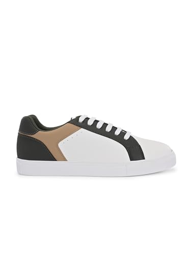 Image of Centrino Women Casual Shoes | Colorblock Sneakers with Ultra Soft Cushion Lace-Up Shoes All-Day Comfort | Trendy & Lightweight Design | Low Top Flat Sole(7611)