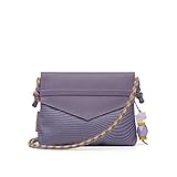 satch Clutch Umhängetasche mit großem Hauptfach, Spiegel, extra Reißverschlussfach für Mädchen Mesmerize - Lila