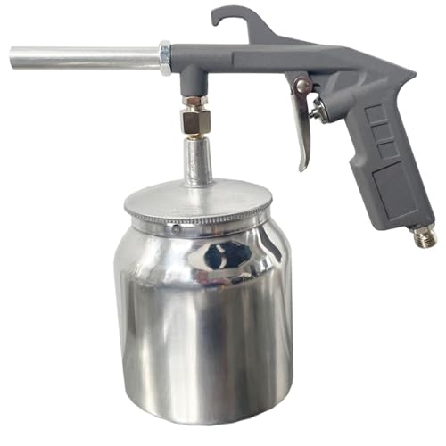 Undercoating Spray Gun, 750ml Automotive Spray Gun with Suction Feed Cup for Spraying Truck Bed Liner Coating, Rubberized Undercoat, Chip Guard Paint Automotive Can Trigger Handle
