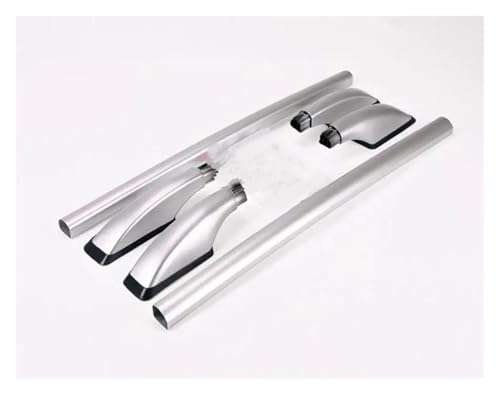 Barres de toit en alliage d'aluminium pour voiture Jazz hayon rail transversau argent