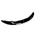 Front Spoiler Lip Splitter Fit for BMW E81 E82 E87 E88 1M 2004-2013 Glossy Black Carbon Fiber Look