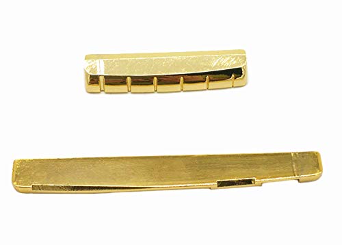 image for Jiayouy 2Pcs Guitar Nut and Saddle Replacement Music Instrument Parts 