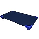 Daycare Cot Sheets for Toddler and Preschool Pack of 6 Baby Cot Sheets, Navy Blue Solid, 22' W x 52'...