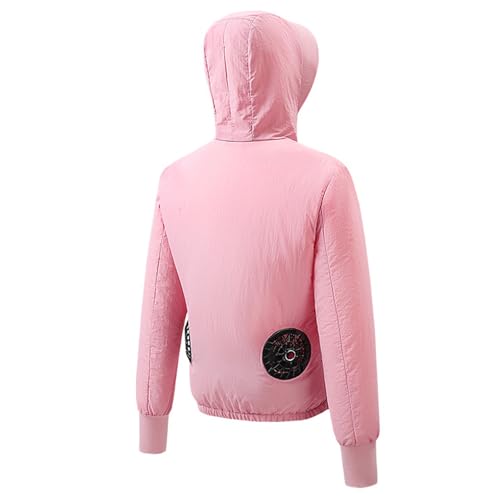 Image of Sun Protective Jacket UPF 50+ Air Conditioner Hoodie Lightweight Cooling Clothes with Fans Stay Cooling in Summer