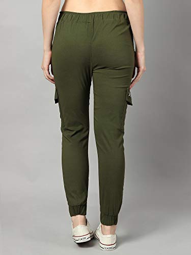 Image of dockstreetWomen Lowers Bz17Olive dckpcktprnttokko MOlive dockstreet Pocket Design M