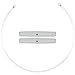 Andustrial Steel - 18/10 Stainless Steel Cheese Cutting Wires/Slicers for Cakes, Bread and Cheese with 2 Hard Plastic Handles - 2 X 24" (Set of 2 wires and 2 Handles)