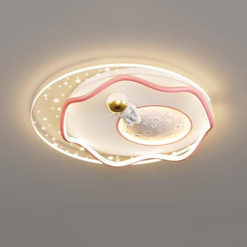 Plafonnier astronaute LED dimmable 55W pour illuminer la chambre d'enfant