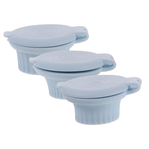 Happyyami 3 Tapones Reutilizables A Prueba De Fugas Para Botellas Tapas Vacías Etiquetas Invertidas Tapas De Viaje Tapas De Vaciado Corcho Frascos Tapas Herméticas Gel De Sílice