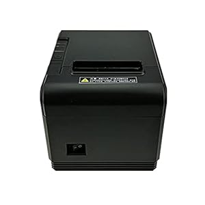 Label Printer 80mm Thermische ontvangstprinter Auto Snijden Restaurant Keuken POS-printer USB LAN parallelle poort 200 mm/s hoge snelheid (Color : USB and Network)