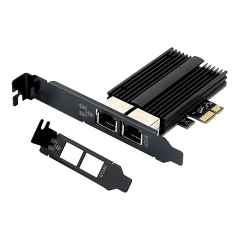 2.5G Dual Port PCIe Ethernet Network Adapter to 2.5 Gigabit RJ45 LAN WiFi Card NIC Compatible with Intel I226 2500Mbps for Windows/Mac OS Cover