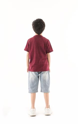 5 Pack Youth Quick-Drying T-Shirt Moisture Wicking Athletic Short Sleeve Tees for Boys & Girls4