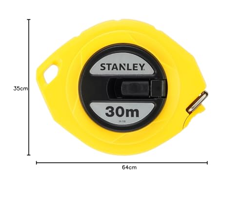 Stanley 0-34-108 Mesure 30 m x 9,5 mm Ruban en acier Multicolore