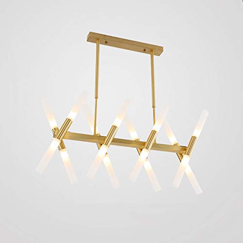 Lustre doré nordique G9 à 20 têtes pour grand salon de standing
