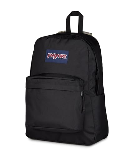Image of JanSport SuperBreak Plus Backpack with Padded 15-inch Laptop Sleeve and Integrated Bottle Pocket - Spacious and Durable Daypack for Work and Travel, Bogcore Camo Con Black /Brown /Lt Brn /Dk G