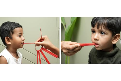 Image of Jaw Grading Bite Blocks for Speech Therapy (Pack of 2) - Reusable & Durable Oral Motor Tool (Bite Block Red (Pack of 1))