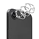 QULLOO Kameraschutz für iPhone 16e für Panzerglas, 3 Stück Kamera Schutzfolie 9H Härte Schutzglas HD Klar Linse Glas Folie Anti-Kratzen Kamera Schutz