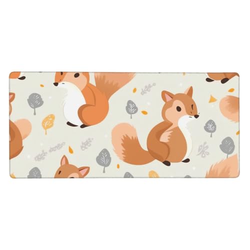 Tapis de souris de jeu grand format motif écureuils pour égayer votre espace de télétravail
