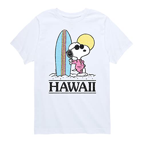 HYBRID APPAREL - Peanuts - Snoopy in Hawaii - Toddler and Youth Short Sleeve Graphic T-Shirt