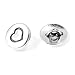 TierraCast Pewter Buttons-Fine Silver Plated Small Heart 12mm (4)