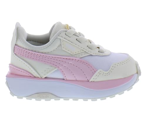 PUMA Cruise Rider Silky Ac Infant/Toddler Shoes Size 7, Color: Cream/Pink