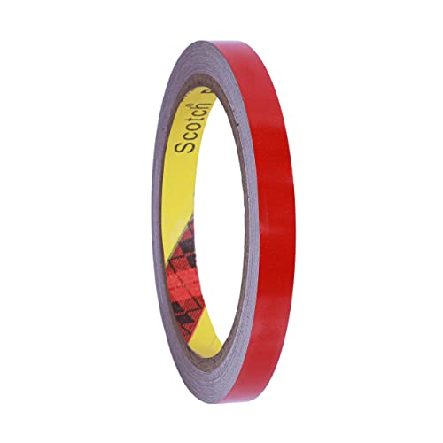 Cinta reflectante 3M 610C, cinta reflectante de seguridad, impermeable, autoadhesiva (3M 610C rojo,...