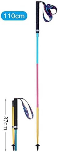 Lightweight folding folding quick lock carbon fiber trekking pole hiking pole trail running walking stick easy to carry.