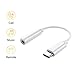 Produktbild USB C auf 3,5 mm Kopfhörerbuchse Audio Adapter, Typ C auf 3,5 mm Aux Audio Kopfhörer Dongle Jack Kabel Adapter Anschluss für Huawei P30 Pro/Mate 10 Pro/iPad Pro/Samsung/OnePlus (Weiß)