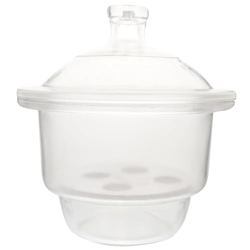LALAFINA 150mm Glass Vacuum Desiccator Lab Vacuum Desiccator Glass Drier Desiccator Jar Laboratory Dryer Bottle Drying Tool