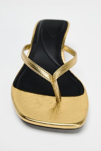 Image of Women's Miami Kitten Heels Sandals Square Open Toe Thong Sandal Flip Flop Heels +Memory Foam Heeled Sandals for Women