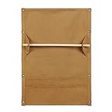 Phantasmia キャンバス製ポータブル食器収納バッグ 12ポケット – 吊り下げ式設計でBBQやキャンプに便利、タオルラック兼用