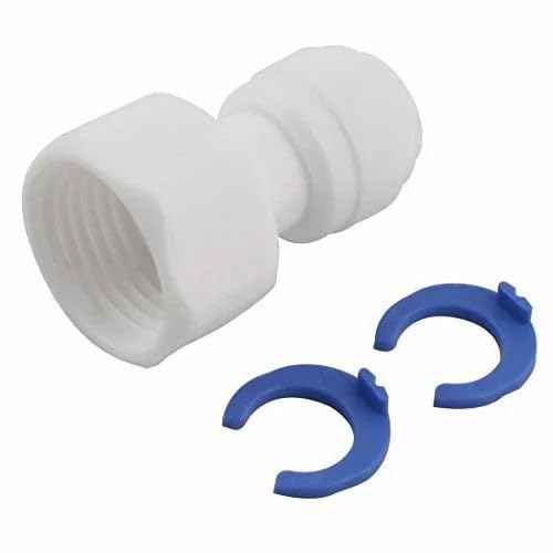 Ro Direct Valve Straight Connector 1/2″ inch / 1.27 cm Female Thread to 3/8 Inch / 0.96 cm Tube, White, 2-Pack-image-30