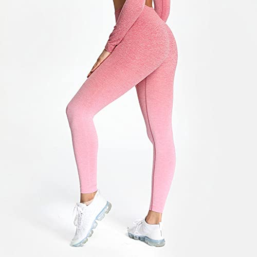 Aoxjox Seamless Leggings For Women Adapt Marl High Waist Workout Yoga Pants (Burgundy Red Marl/Burgundy Red, Medium) #TOP2