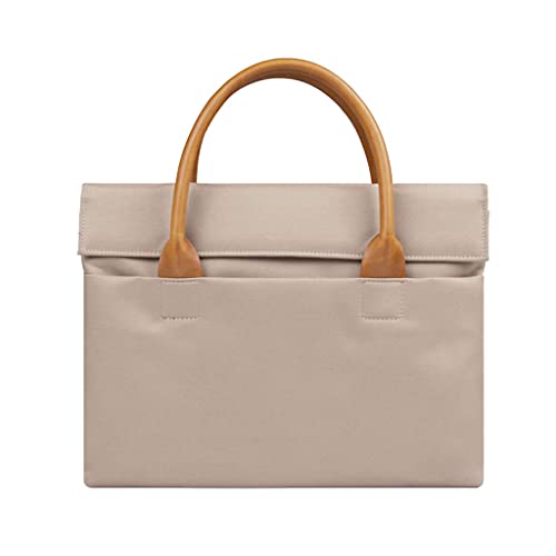 Laptop-Tasche-Tragetasche, Passt Für 15,6-Zoll-Laptop-Tablet-schlankes Design-dauerhafter Wasserabweisender Stoff, Business Casual Rosa Khaki (Color : Gray, Size : Large) Cover