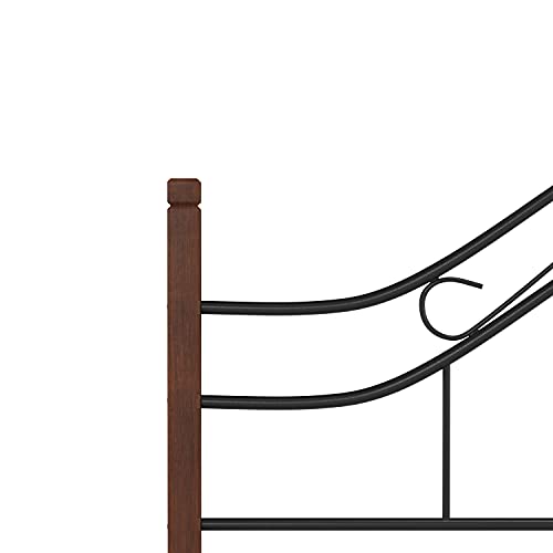 Hillsdale Furniture Hillsdale Matson Frame, Cherry/Black King Bed Set, #TOP6