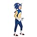 Produktbild BellaPunk Unisex Spiel Sonic Halloween Cosplay Jumpsuits Igel Stage Performance Sweatsuits Kostüme Geburtstagsgeschenk für 4-12 Jahre (Blau, M)