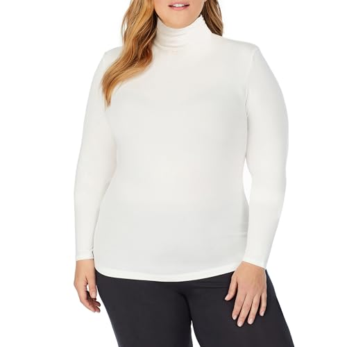 Image of Cuddl Duds Women's Softwear with Stretch Long Sleeve Turtle Neck Top