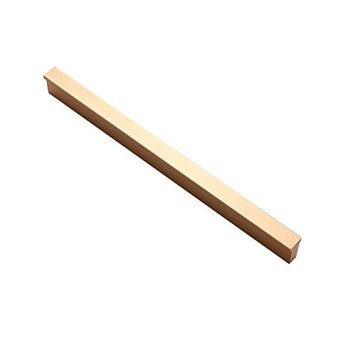 Cabinet Kitchen Door Handle Gold Drawer Cupboard Knobs Cabinet Hardware Pulls Handles 212mm Length (Hole Centers 192mm)