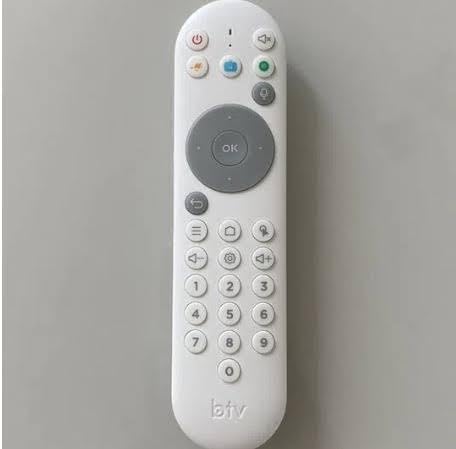 Controle Bluetooth Remoto Original Btv Modelo B13 C/Comando de Voz Branco!