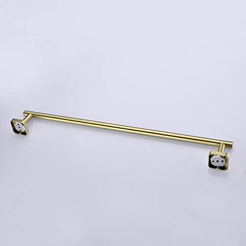 Brushed Brass Bathroom Towel Bar, 27.6 Inch Rust Resist Bath Towel Rail In Brushed Gold, Sus304 Stainless Steel, Wall Mounted #TOP4