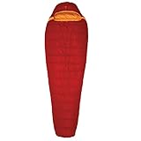 Exped Lite -5° bis Körpergröße Schlafsack 190 cm (L) cm rot, Reißverschluss Schlafsack Links