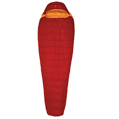 Exped Lite -5°C/+23°F Lightweight Down Sleeping Bag, Red, Medium Left