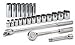 S K Hand Tools SKT4123 .50in. Drive 12 Point SAE Standard and Deep Complete Socket Set - 23 Pieces