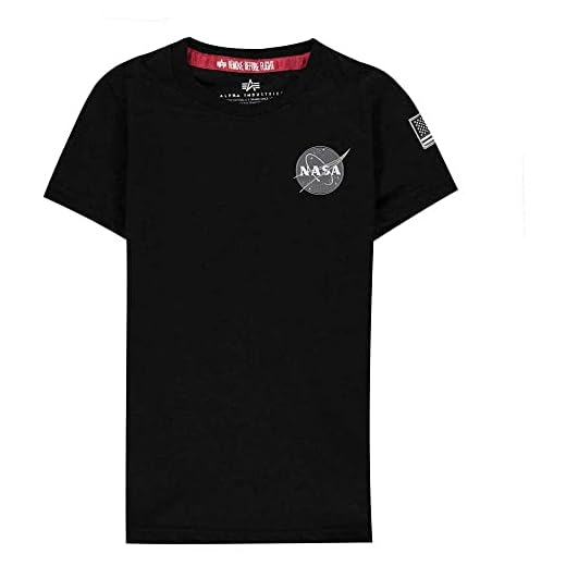 ALPHA INDUSTRIES barn space shuttle t-shirt svart