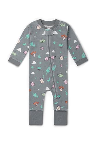 Image of MONICA + ANDY One Piece Baby Pajamas, 100% Organic Baby Clothes for Girls and Boys, Sizes For Newborn and Infant