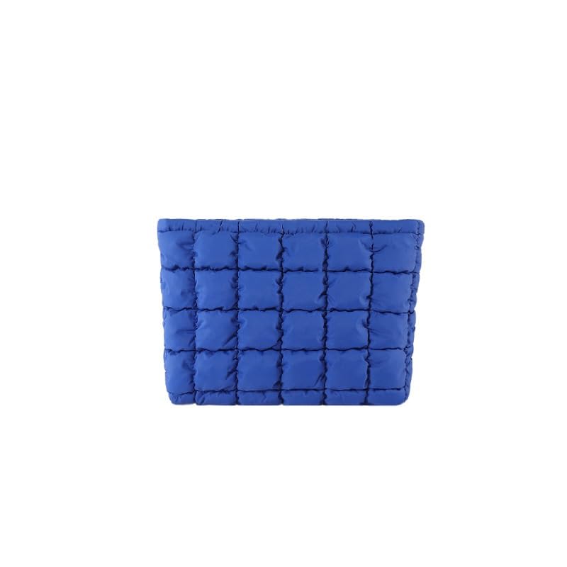 pochette trucchi Borsa da viaggio con pochette trapuntata, grande capacità, con cerniera, borsa da viaggio portatile for donna, verde viaggio(Blauw)